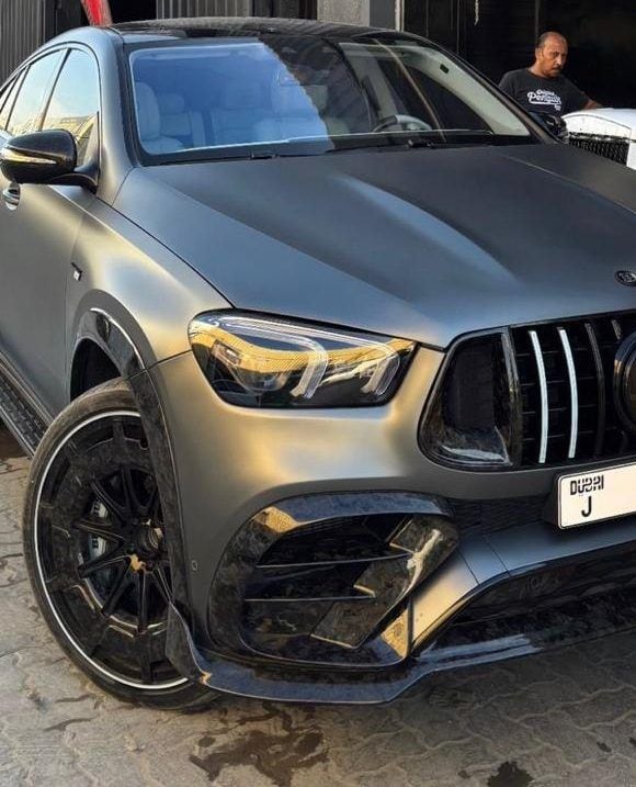 Matte-black widebody Mercedes-AMG by Brabus at Carbon Garage, Dubai