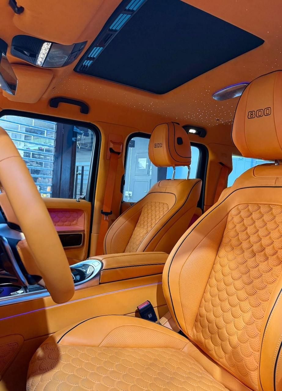 Bespoke Brabus 800 cabin interior detailed by Carbon Garage